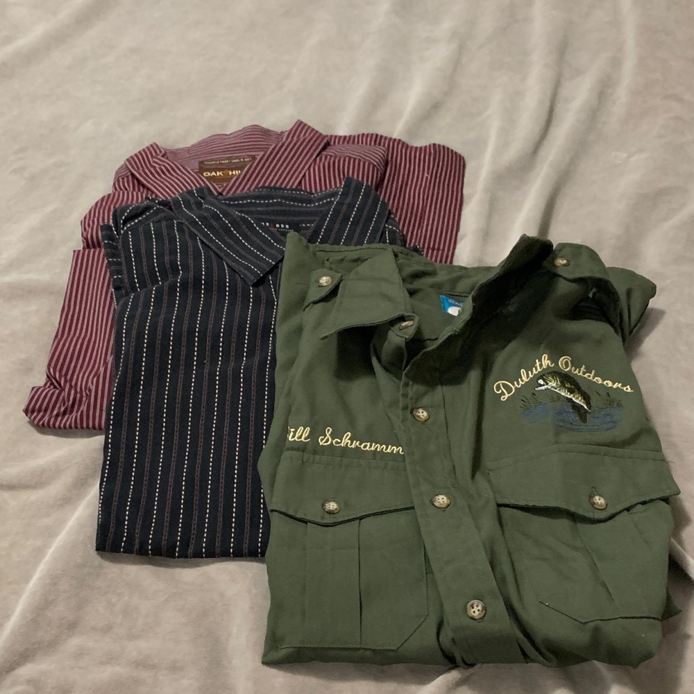 3 button down mens XXL